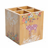 URBAN MARKET Gibson Urban Market 5.5 Inch Square Bamboo Utensil Holder in Animal and Floral Print